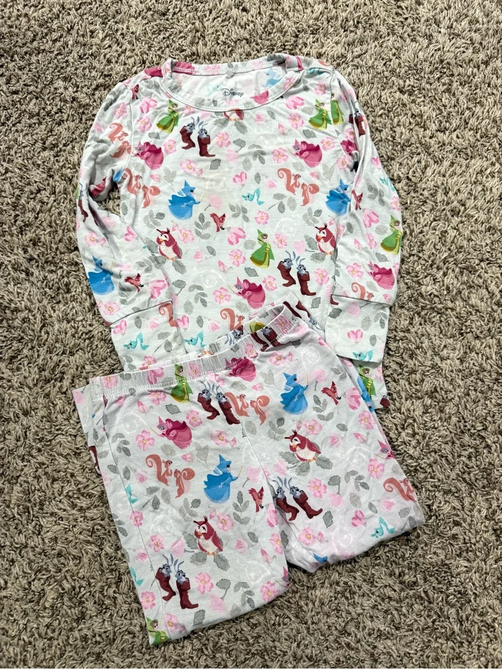 Posh Peanut X Disney Princess Toddler Girl Size 2T Bamboo Two Piece Set